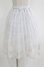 画像1: LIZ LISA / お花刺繍チュールスカート 0 サックス H-26-07-05-004-LO-SK-NS-ZH (1)