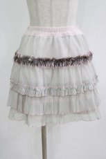 画像1: MILK / ポンポンチュチュスカート  ベージュ H-26-07-05-042-ML-SK-AK-ZH (1)