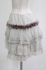 画像2: MILK / ポンポンチュチュスカート  ベージュ H-26-07-05-042-ML-SK-AK-ZH (2)