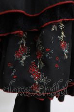 画像5: Ozz oneste / 刺繍ボリュームスカート  黒 H-26-07-05-043-OO-SK-AK-ZH (5)