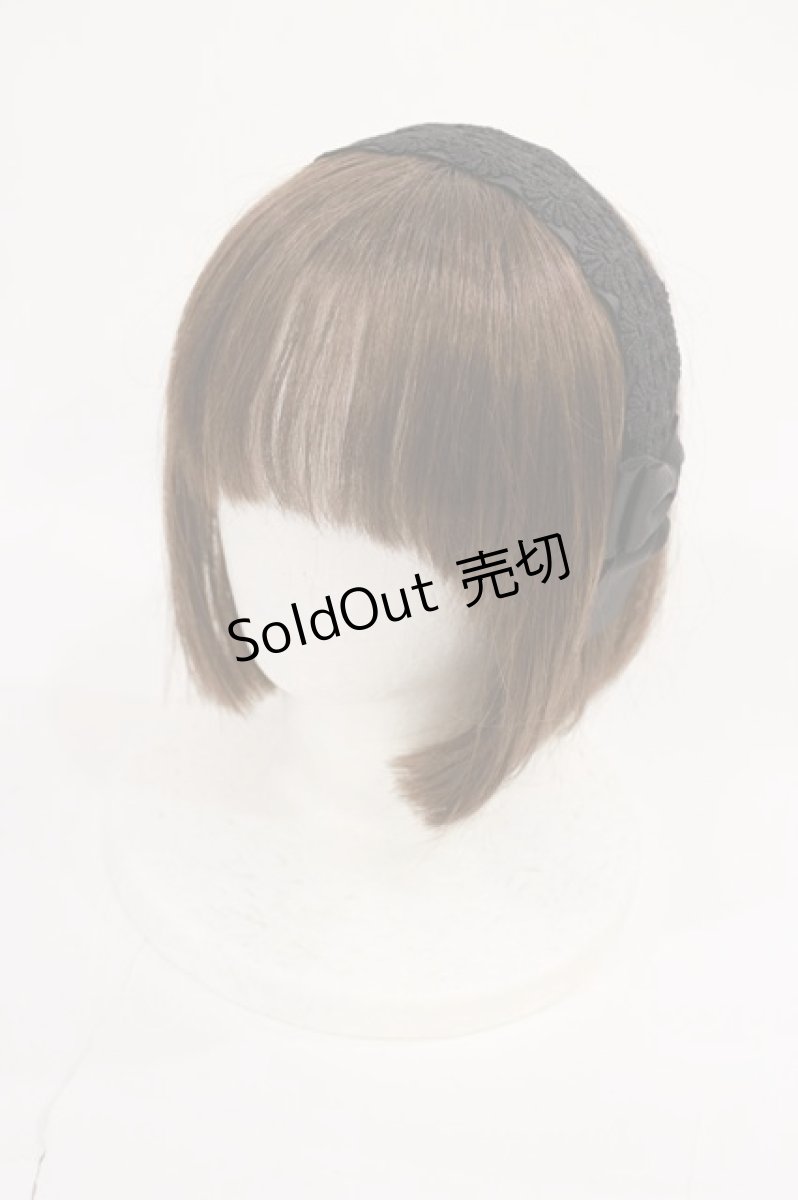 画像1: m petit by misako / TT*AMレースカチューシャ  ブラック H-26-07-05-1032-LO-AC-NS-ZH (1)