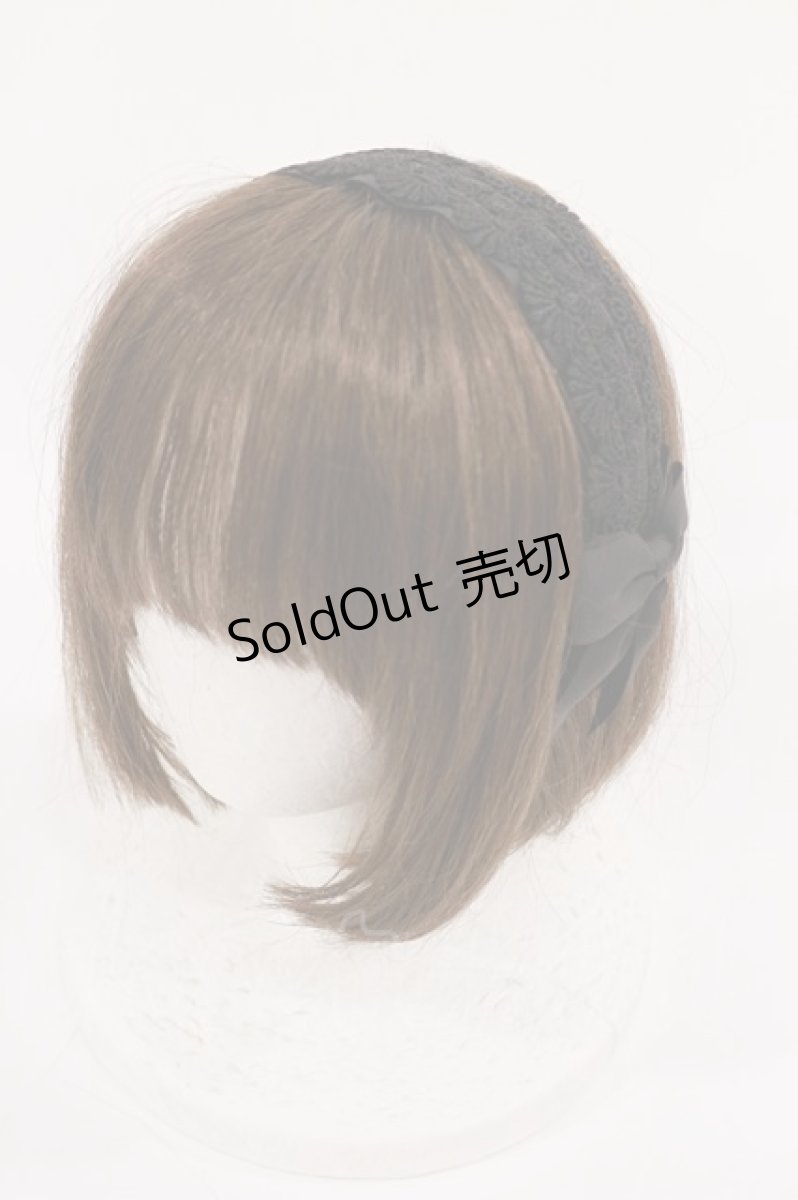 画像1: m petit by misako / TT*AMレースカチューシャ  ブラック H-26-07-05-1033-LO-AC-NS-ZH (1)