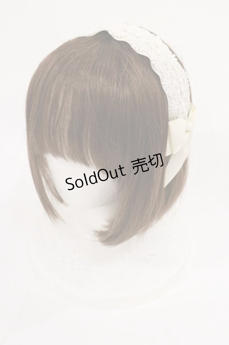 画像1: m petit by misako / TT*AMレースカチューシャ  オフ H-26-07-05-1038-LO-AC-NS-ZH (1)