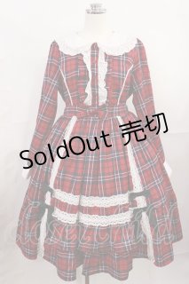 axes femme kawaii / タータンチェックチェックワンピース M レッド H