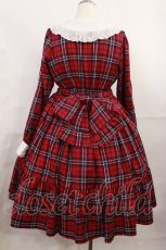 画像2: axes femme kawaii / タータンチェックチェックワンピース M レッド H-26-07-05-1007-AX-OP-NS-ZH (2)