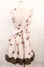 画像2: Ank Rouge / BerryChocolateウエストリボンワンピース M ピンク H-26-07-05-1012-CA-OP-NS-ZH (2)