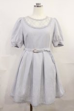 画像1: evelyn / レース切替ワンピース Free ブルー H-26-07-05-1018-LO-OP-NS-ZH (1)