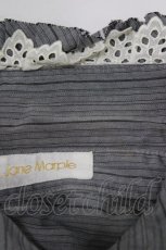 画像4: Jane Marple / ストライプブラウス M グレー H-26-07-05-055-JM-BL-AK-ZH (4)