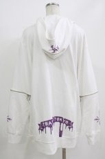 画像3: TRAVAS TOKYO / Furry bear arm zip hoodie FREE 白 H-26-07-05-058-PU-TO-AK-ZH (3)
