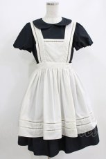 画像1: Melody BasKet / Alice apron dress M ブラック H-26-07-05-019-LO-OP-AK-ZH (1)