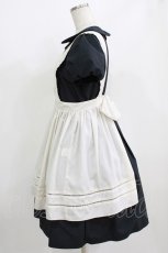 画像2: Melody BasKet / Alice apron dress M ブラック H-26-07-05-019-LO-OP-AK-ZH (2)