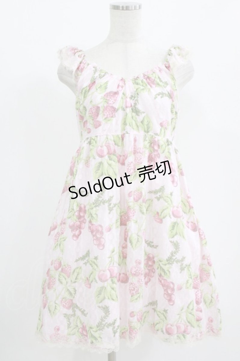 画像1: MILK / CHERRY gardenベビードール  ベビーピンクベース H-26-07-05-022-ML-OP-AK-ZH (1)