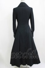 画像3: ATELIER BOZ / タイ付きロングワンピース  黒 H-26-07-06-1003-EL-OP-AK-ZH (3)