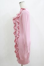 画像2: MILK / フリルフルニットワンピ  ピンク H-26-07-06-1035-ML-OP-AK-ZH (2)