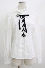 画像1: MIHO MATSUDA / レースアップブラウス M 白 H-26-07-06-1049-GO-BL-AK-ZH (1)