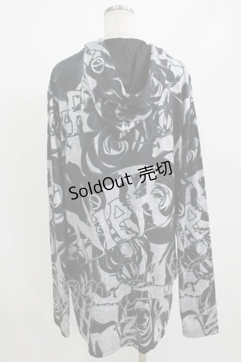 画像3: NieR Clothing / プリントプルパーカー F 黒 H-26-07-06-1061-PU-TO-AK-ZH (3)