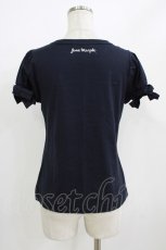 画像2: Jane Marple / 袖リボンカットソー M ネイビー H-26-07-06-1069-JM-TO-AK-ZH (2)