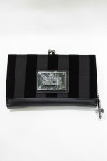 画像1: KILL STAR / EARN YOUR STRIPES LARGE WALLET  黒 H-26-07-06-1080-PU-ZA-AK-ZH (1)