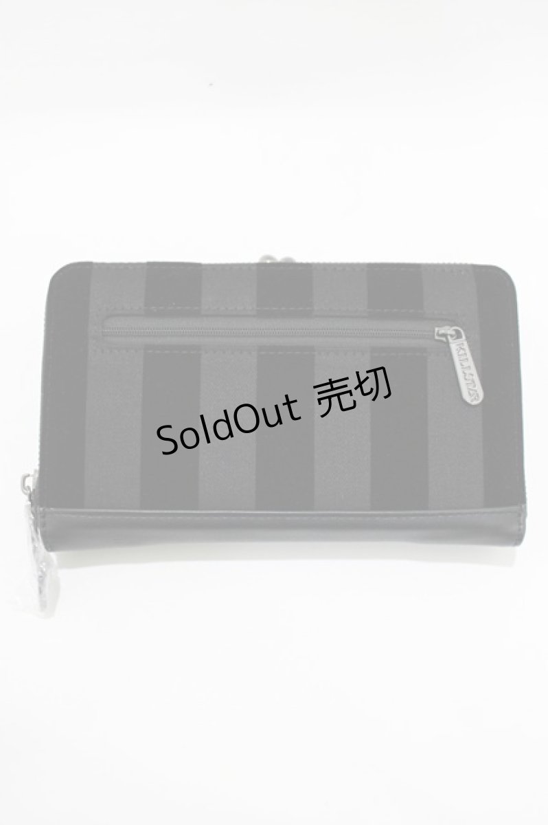 画像2: KILL STAR / EARN YOUR STRIPES LARGE WALLET  黒 H-26-07-06-1080-PU-ZA-AK-ZH (2)