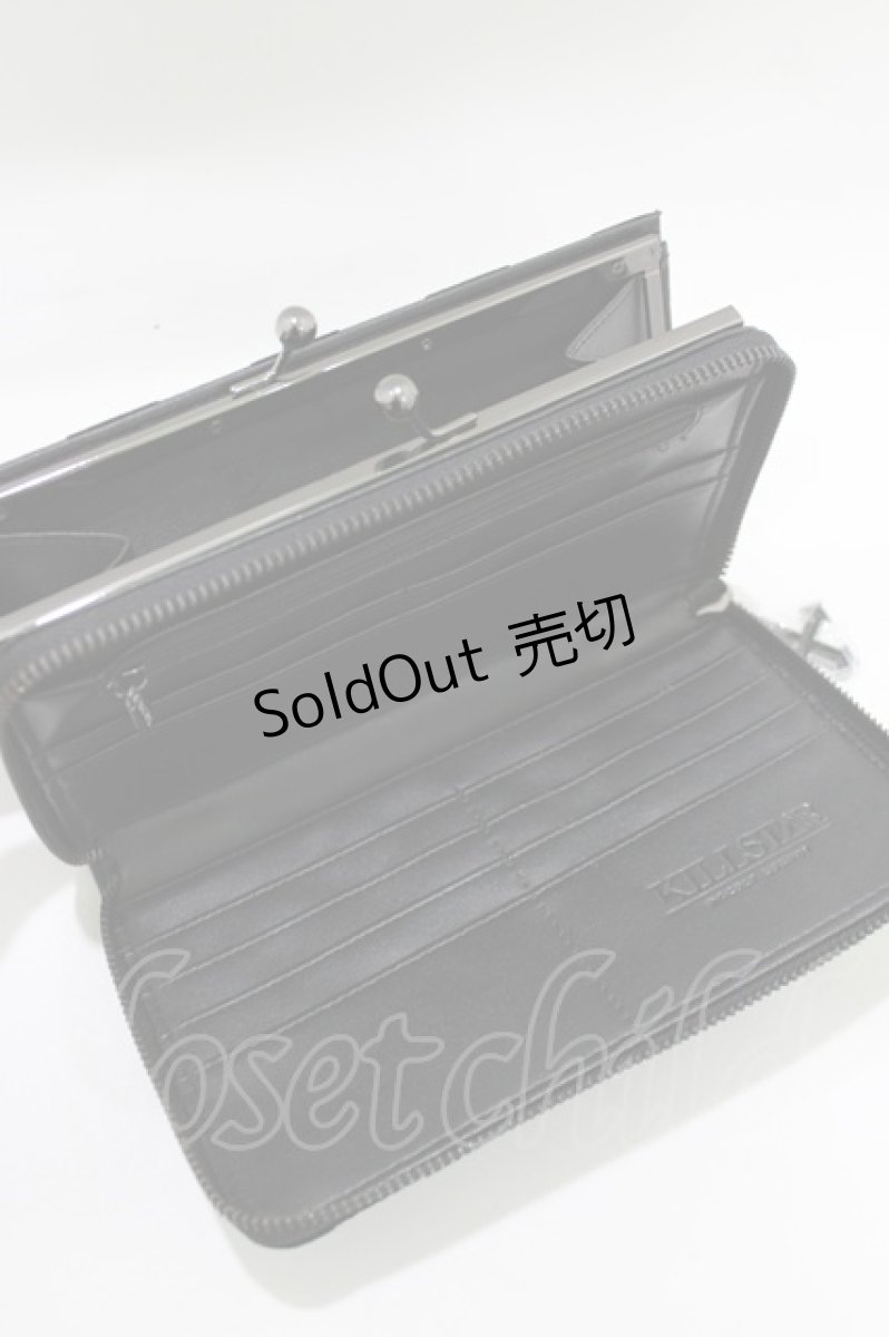画像3: KILL STAR / EARN YOUR STRIPES LARGE WALLET  黒 H-26-07-06-1080-PU-ZA-AK-ZH (3)