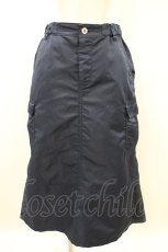 画像1: Jane Marple Dans Le Salon / Denim＆nylon twill flight skirt  indigo×navy H-26-07-06-016-JM-SK-KB-ZH (1)