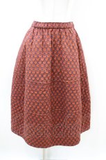 画像1: Jane Marple Dans Le Salon / Tudor tulip matelasse skirt  ネイビー H-26-07-06-017-JM-SK-KB-ZH (1)