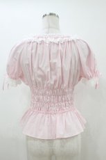 画像2: Angelic Pretty / レースアップオフショルダーブラウス Free ピンク H-26-07-07-032-AP-BL-NS-ZH (2)