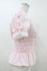 画像3: Angelic Pretty / レースアップオフショルダーブラウス Free ピンク H-26-07-07-032-AP-BL-NS-ZH (3)