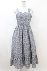 画像1: m petit by misako / MSKトワルドジュイジャンパースカート M グレー H-26-07-07-044-LO-SK-NS-ZH (1)