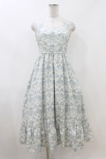 画像1: m petit by misako / MSKトワルドジュイジャンパースカート S オフ/ブルー H-26-07-07-045-LO-SK-NS-ZH (1)