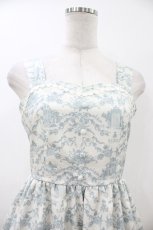 画像3: m petit by misako / MSKトワルドジュイジャンパースカート S オフ/ブルー H-26-07-07-045-LO-SK-NS-ZH (3)