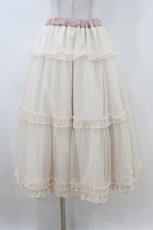 画像4: m petit by misako / NINA'S/RVパニエスカート M ピンク/アイボリー リバーシブル H-26-07-07-048-LO-SK-NS-ZH (4)