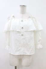 画像1: Lovely Tency / 眞白ありす/TTサテンJQオフショルPO L ホワイト H-26-07-07-053-GO-TO-NS-ZH (1)