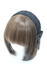 画像1: m petit by misako / TT*AMレースカチューシャ  ブラック H-26-07-07-005-LO-AC-NS-ZH (1)