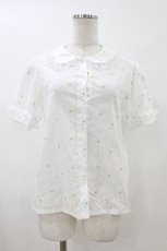 画像1: Nile Perch / お花刺繍ブラウス Free 白 H-26-07-07-054-LO-BL-NS-ZH (1)