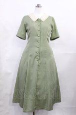 画像1: Fi.n.t / バックレースアップクレリックドットワンピース Free L/GREEN H-26-07-07-1007-CA-OP-NS-ZH (1)