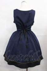 画像2: Amavel / バイオリン刺繍入り BACKレースUPジャンスカ Free ネイビー H-26-07-07-1010-CA-SK-NS-ZH (2)