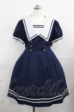 画像1: Amavel / スクエアセーラーワンピース Free ネイビー H-26-07-07-1015-CA-OP-NS-ZH (1)