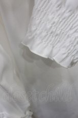 画像5: Amavel / ドットチュール切替ブラウス Free 白/ブラックリボン H-26-07-07-1028-CA-BL-NS-ZH (5)