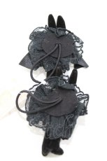 画像2: metamorphose / うさぎちゃんヘアゴム  ブラック H-26-07-07-016-ME-AC-YZ-ZH (2)