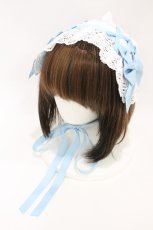 画像1: axes femme kawaii / トーションレースヘッドドレス  オフ/サックス H-26-07-07-018-AX-AC-NS-ZH (1)