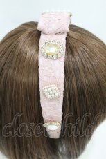 画像3: Swankiss / SX bijou lace カチューシャ  ピンク H-26-07-09-1004-CA-AC-YZ-ZH (3)