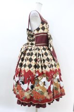 画像3: metamorphose / 【プラスプラスサイズ】百花繚乱〜まほろばの舞〜タックジャンパースカート プラスプラスサイズ 黒檀 H-26-07-09-1038-ME-OP-NS-ZH (3)