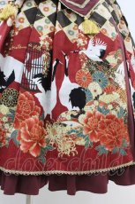 画像5: metamorphose / 【プラスプラスサイズ】百花繚乱〜まほろばの舞〜タックジャンパースカート プラスプラスサイズ 黒檀 H-26-07-09-1038-ME-OP-NS-ZH (5)