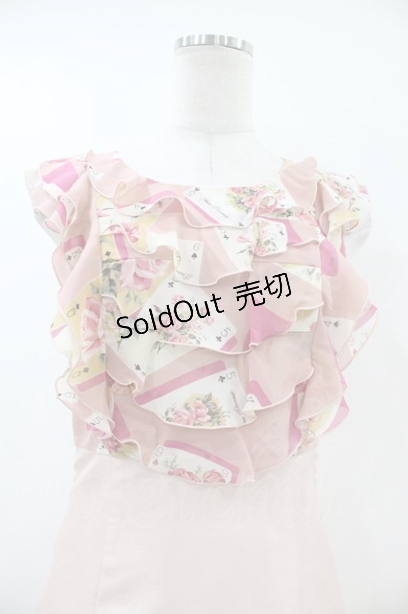 画像3: JESUS DIAMANTE / ミシュランディナーワンピース 40 トランプ薔薇/シャンタンピンク H-26-07-09-1049-JE-OP-NS-ZH (3)