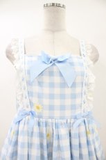 画像3: To Alice / いちご×ハニーベアジャンパースカート L サックス H-26-07-09-1052-LO-OP-NS-ZH (3)