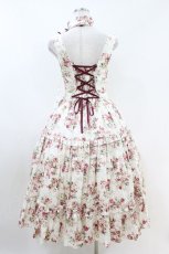 画像2: Victorian maiden / アンティークロココブーケエプロンドレス Free ミルクティーローズ H-26-07-09-1032-CL-OP-NS-ZH (2)