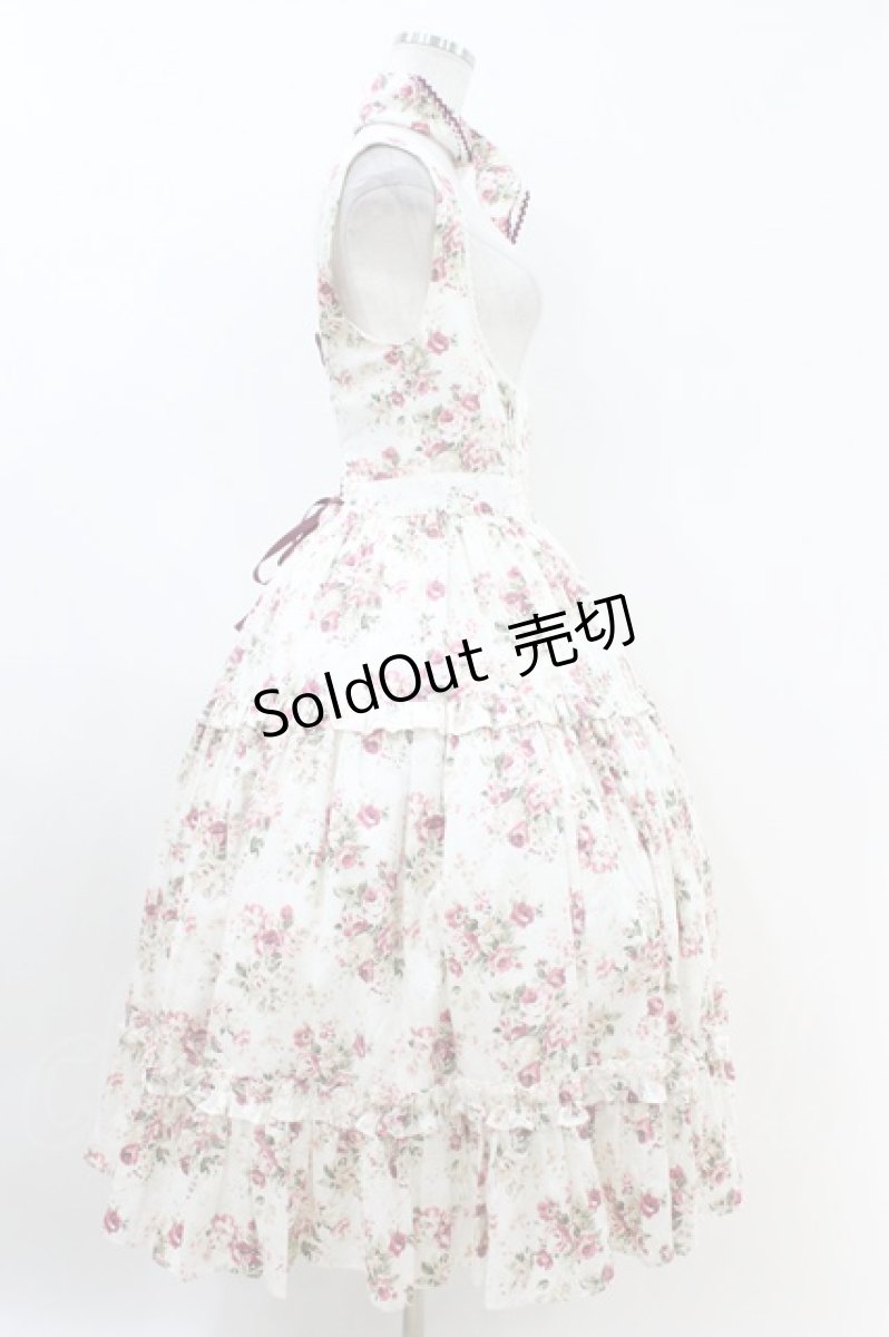 画像3: Victorian maiden / アンティークロココブーケエプロンドレス Free ミルクティーローズ H-26-07-09-1032-CL-OP-NS-ZH (3)