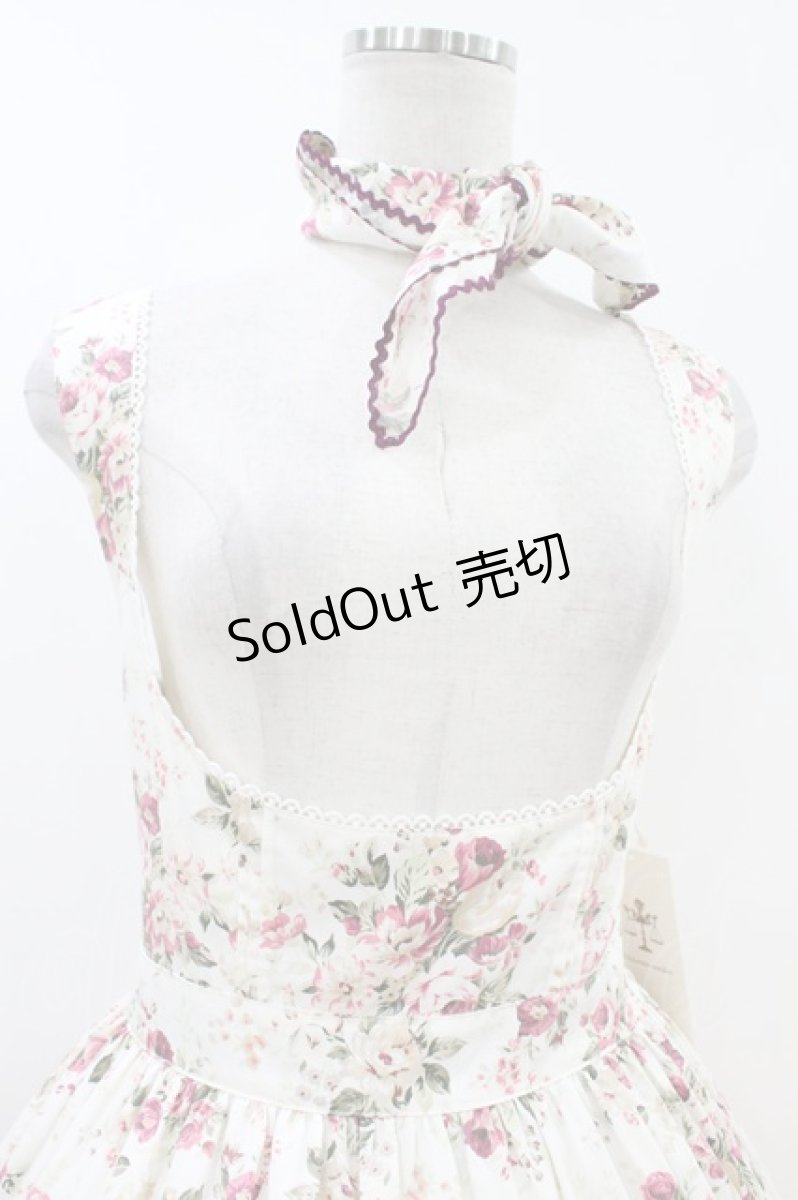 画像4: Victorian maiden / アンティークロココブーケエプロンドレス Free ミルクティーローズ H-26-07-09-1032-CL-OP-NS-ZH (4)