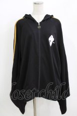 画像1: NieR Clothing / 着物袖風ZIPパーカー F 黒 H-26-07-09-008-PU-TO-AK-ZH (1)